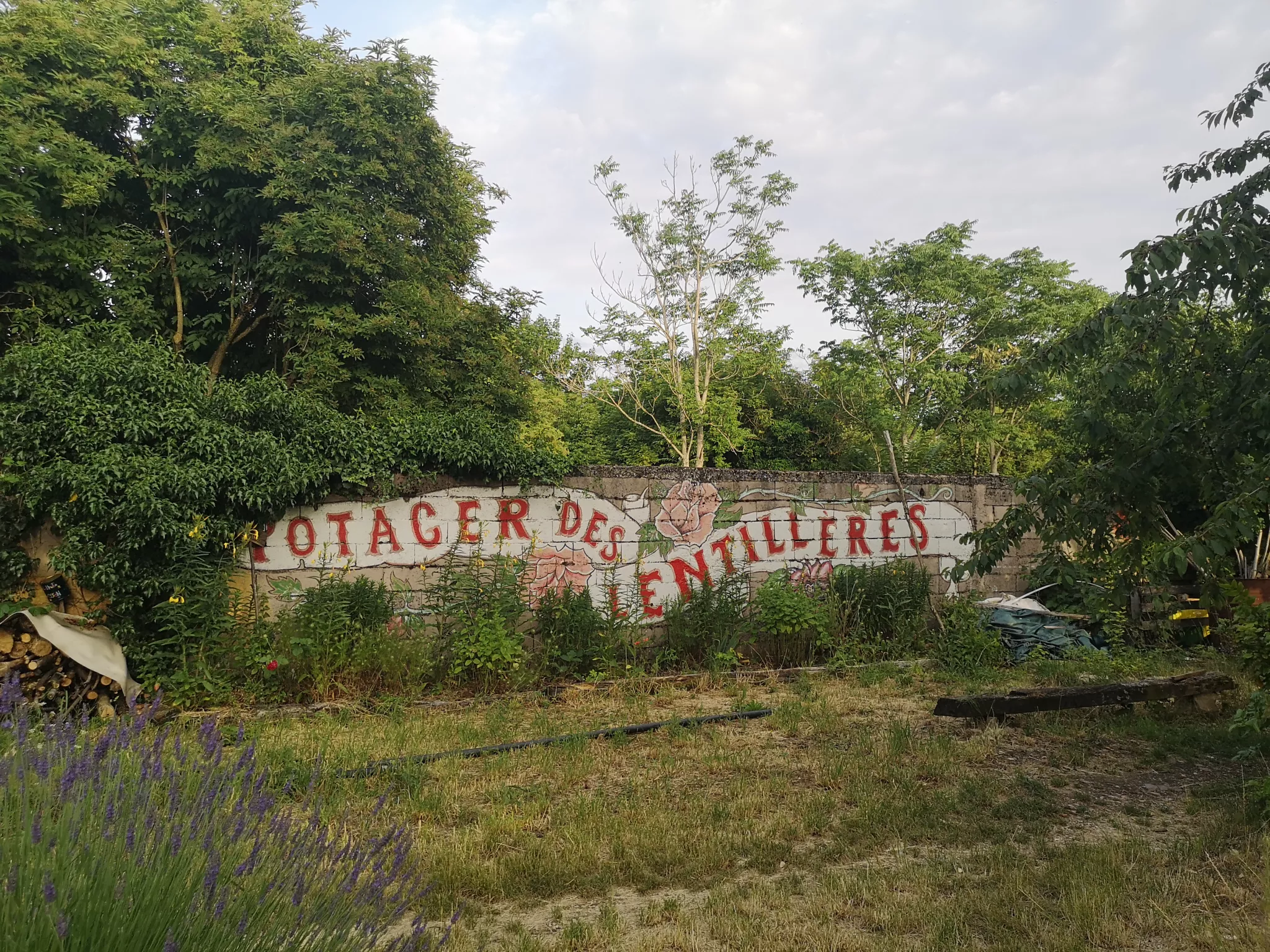 Entrée du potager du quartier des Lentillères
