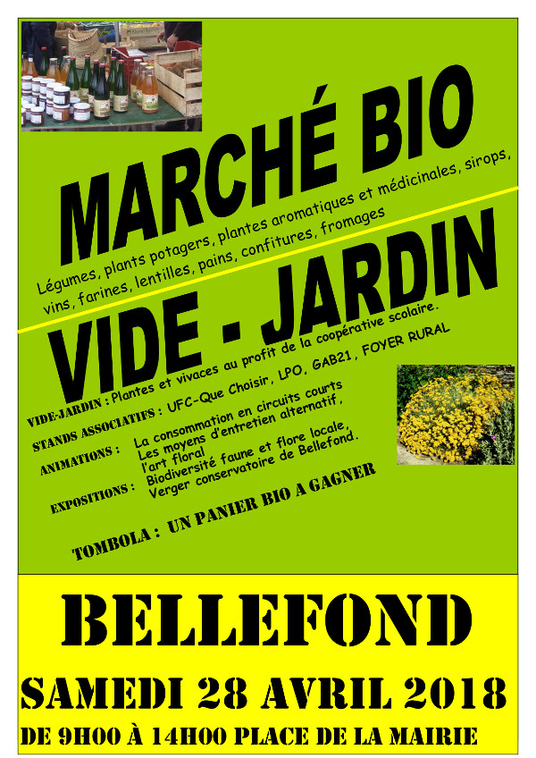 Marché bio / Vide-jardin